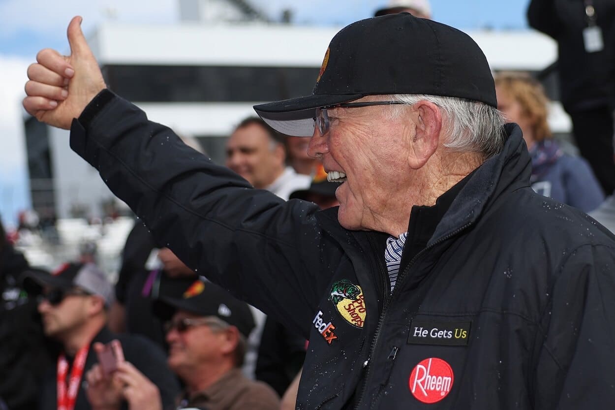 Joe Gibbs Racing owner Joe Gibbs following the 2023 NASCAR Cup Series Würth 400 at Dover International Speedway