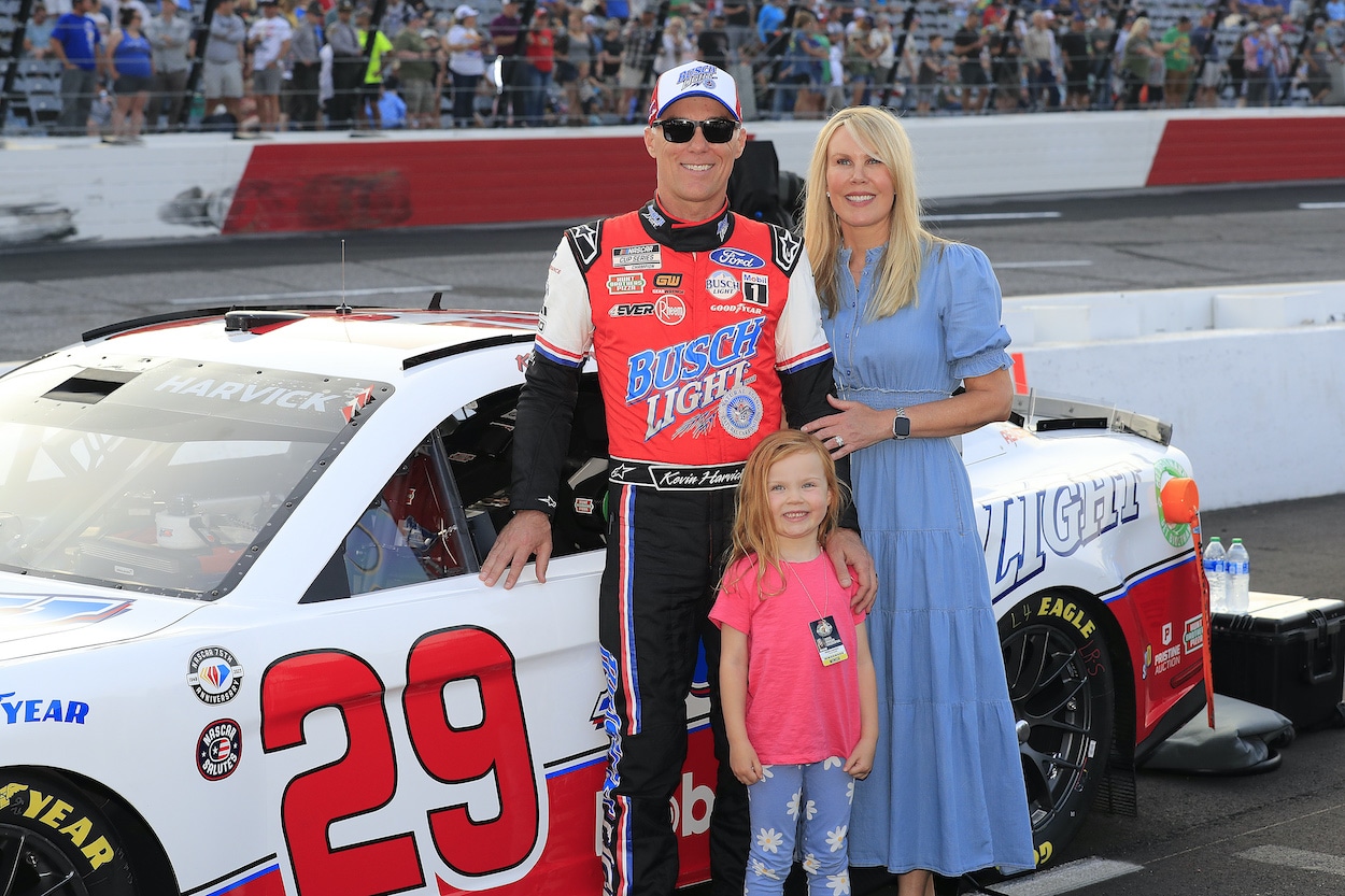 Kevin Harvick poses for photo.