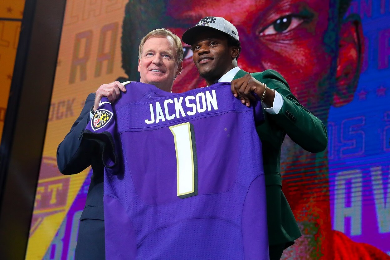 Lamar Jackson at the 2018 NFL Draft