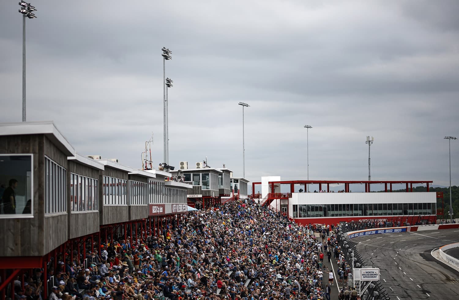 A general view of the grandstands during practice for the NASCAR Cup Series All-Star Race at North Wilkesboro Speedway on May 19, 2023. | Jared C. Tilton/Getty Images