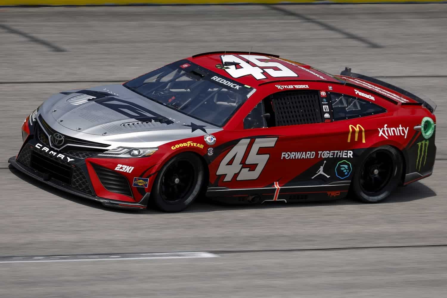 Tyler Reddick during qualifying for the NASCAR Cup Series Goodyear 400 at Darlington Raceway on May 13, 2023.