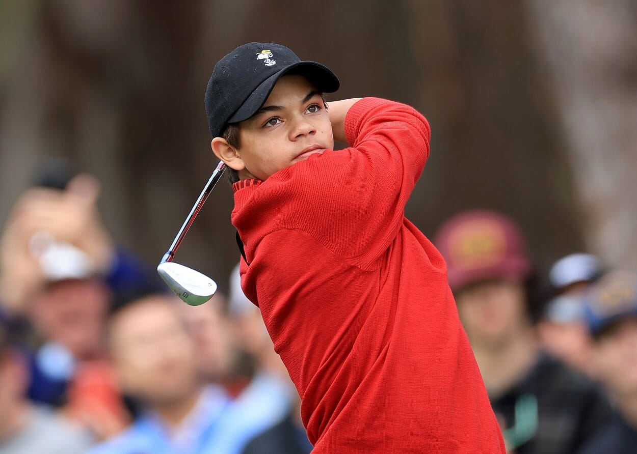 Charlie Woods Channels One of Tiger Woods’ Most Epic Romps in a Dominant Junior Tournament Victory