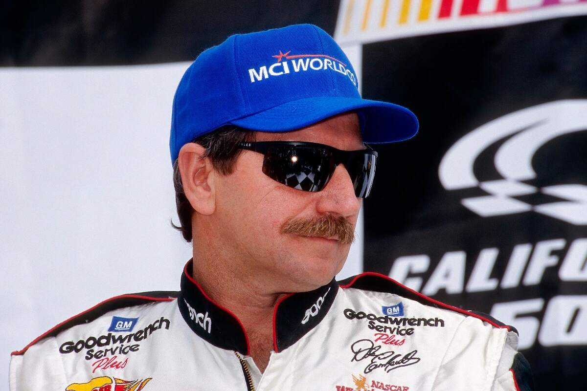 NASCAR legend Dale Earnhardt Sr. before a race