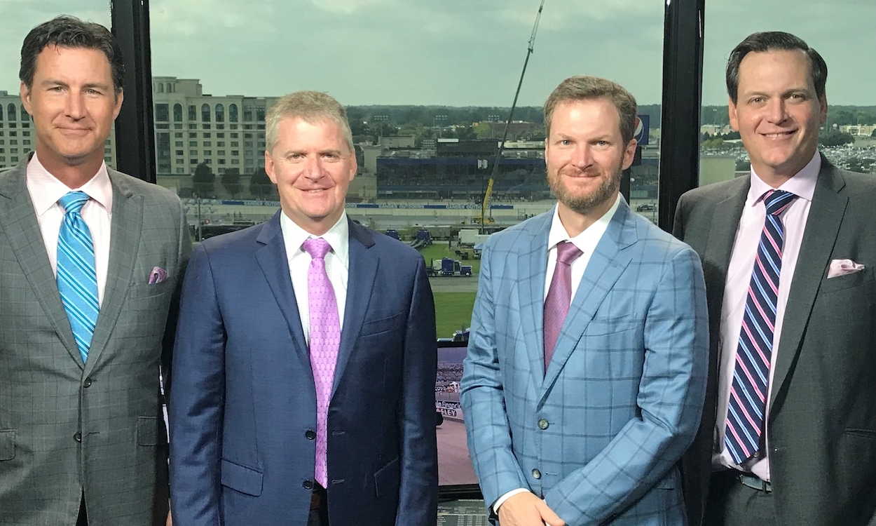 Dale Earnhardt Jr. in NBC Booth