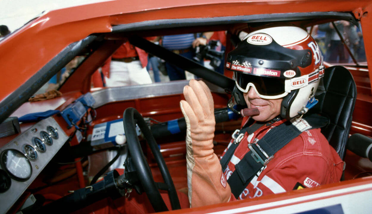Darrell Waltrip in his car in 1985.