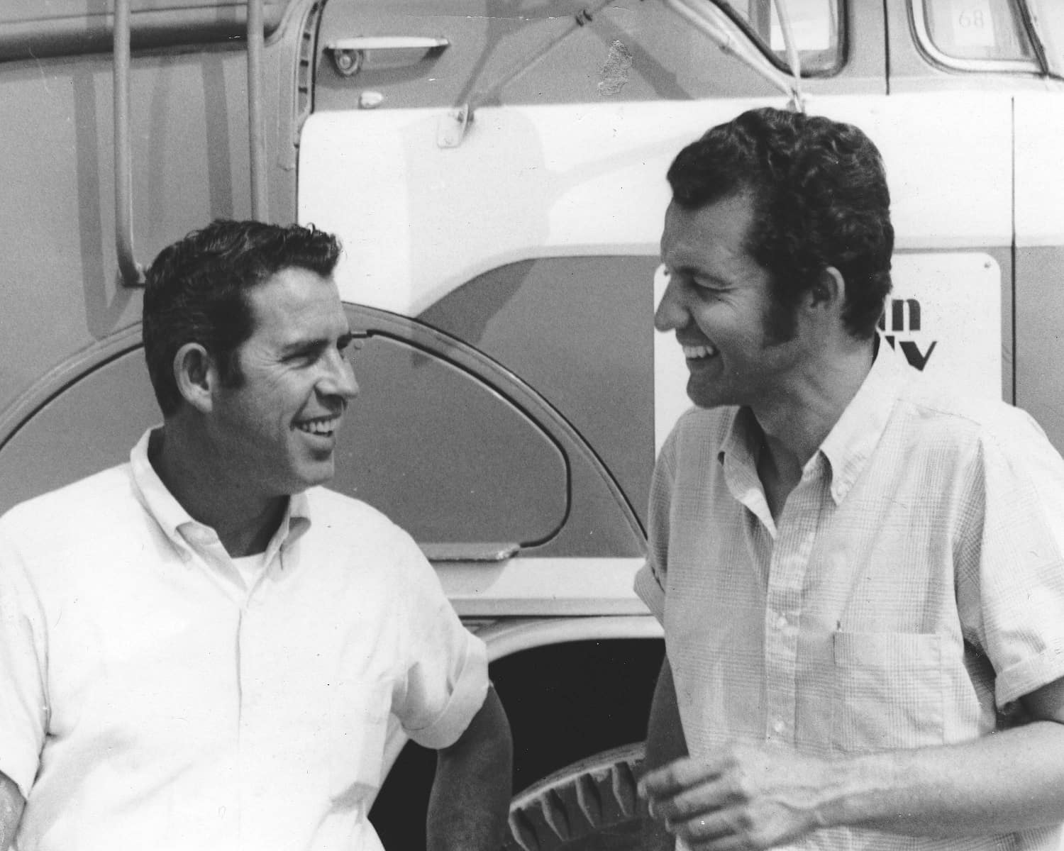 David Pearson and Richard Petty in an undated photo.