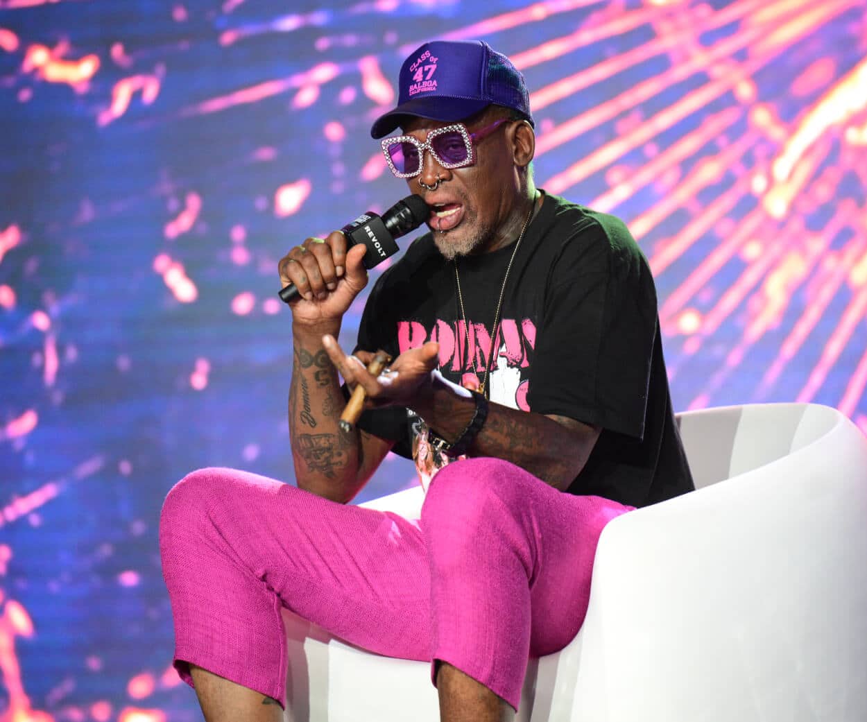 Dennis Rodman attends 2022 Revolt Summit.