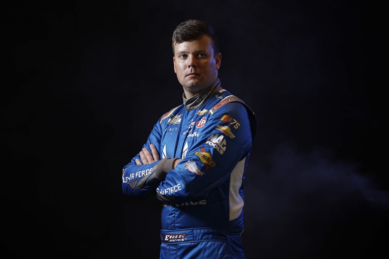 Driver Erik Jones poses for a photo during NASCAR Production Days at Charlotte Convention Center on Jan. 18, 2023. | Jared C. Tilton/Getty Images