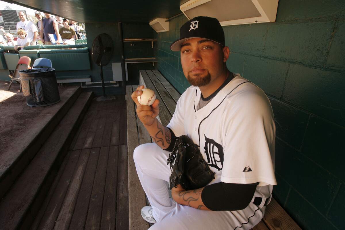 Detroit Tigers relief pitcher Joel Zumaya poses for a portrait during 2007 spring training