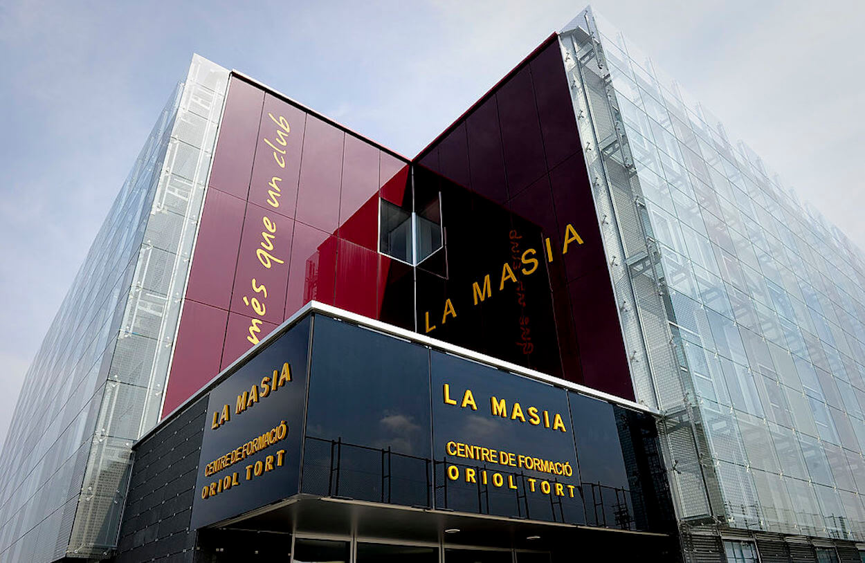 One of the building of La Masia, Barcelona's famous academy.