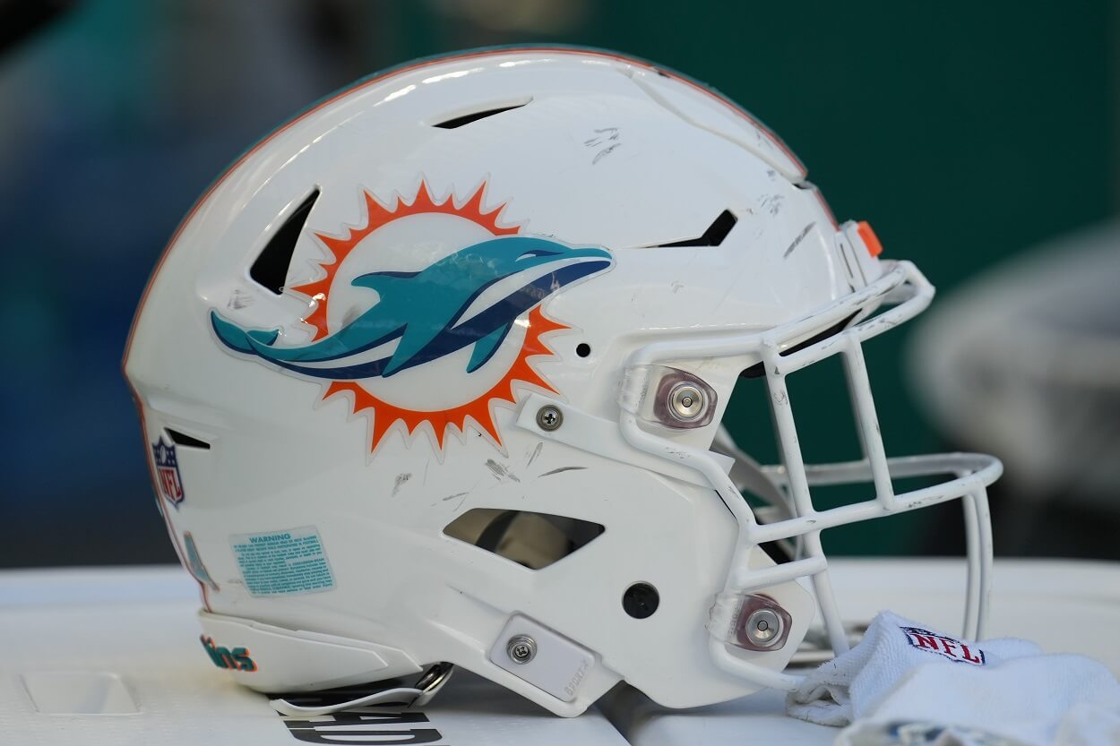 Miami Dolphins helmet