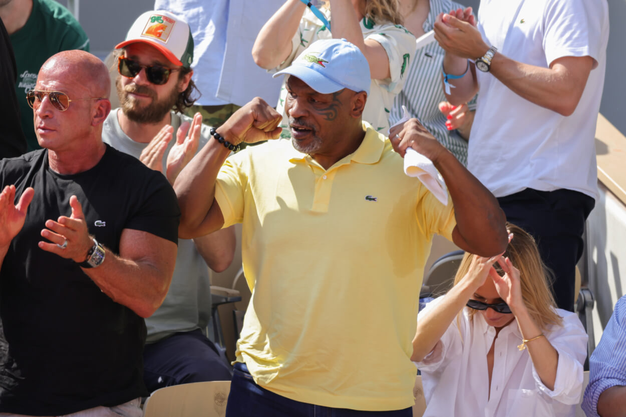 Mike Tyson attends the 2023 French Open.
