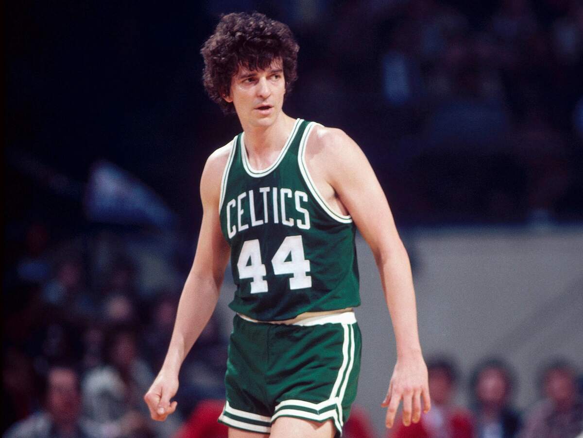 Boston Celtics guard Pete Maravich walks on the court during the 1979-80 season