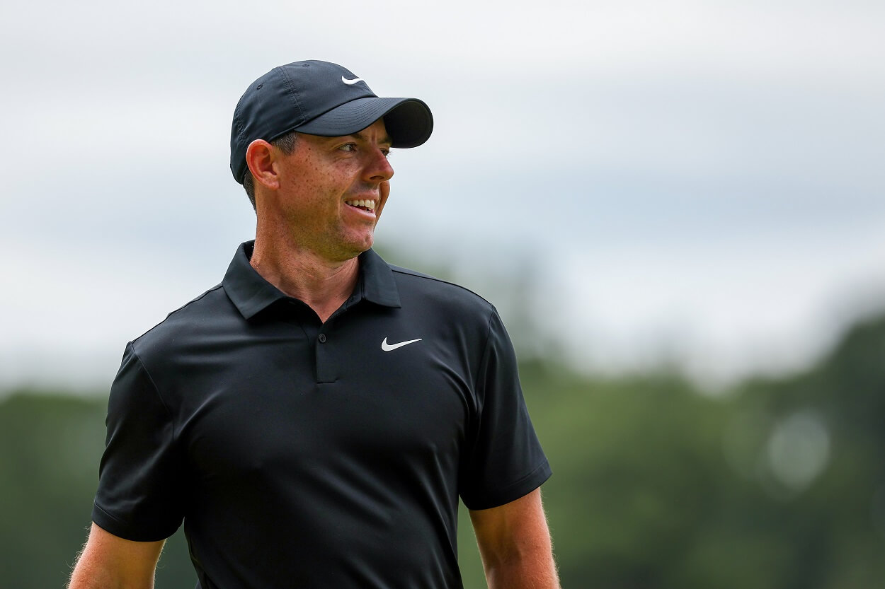 Rory McIlroy during the second round of the 2023 Travelers Championship