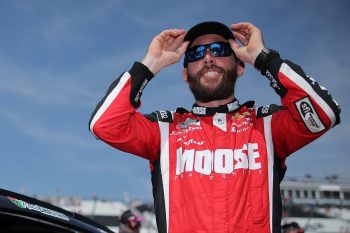 Ross Chastain looks on during qualifying for the NASCAR Cup Series Enjoy Illinois 300 at WWT Raceway on June 3, 2023.
