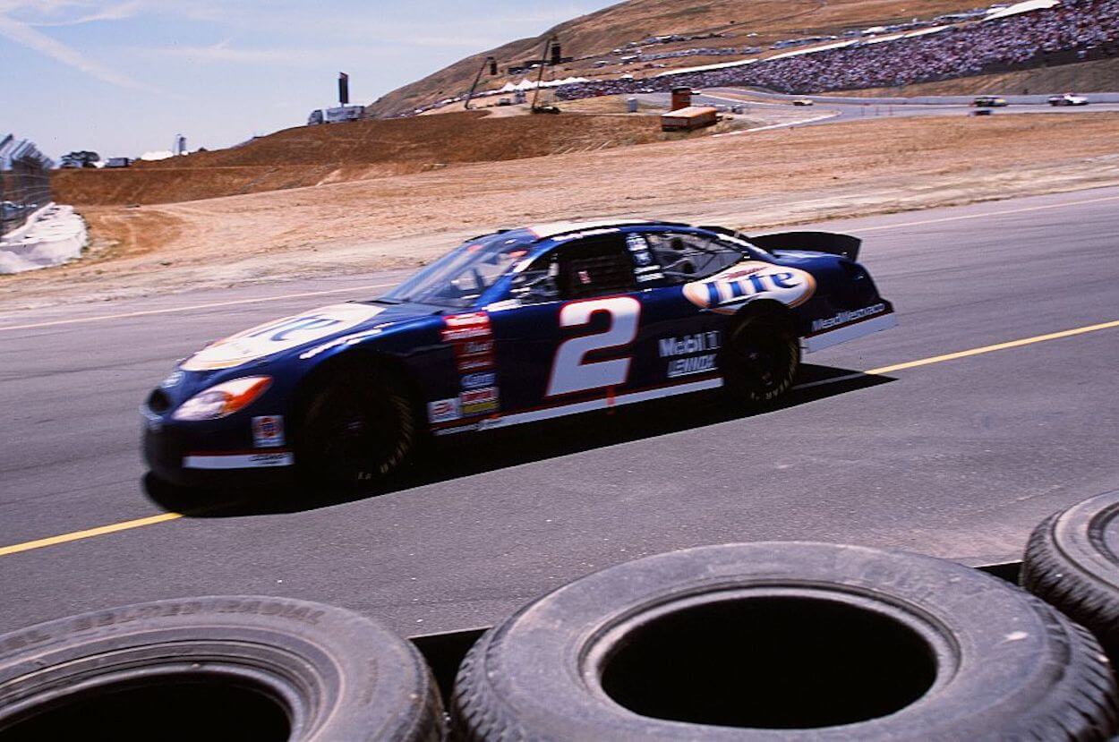 Rusty Wallace during the Dodge SaveMart 350 on June 23, 2002