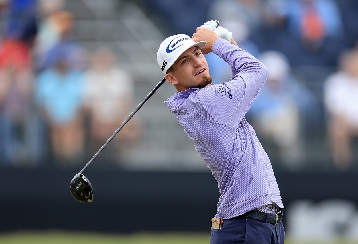 Reigning U.S. Amateur champion Sam Bennett during the second round of the 2023 U.S. Open