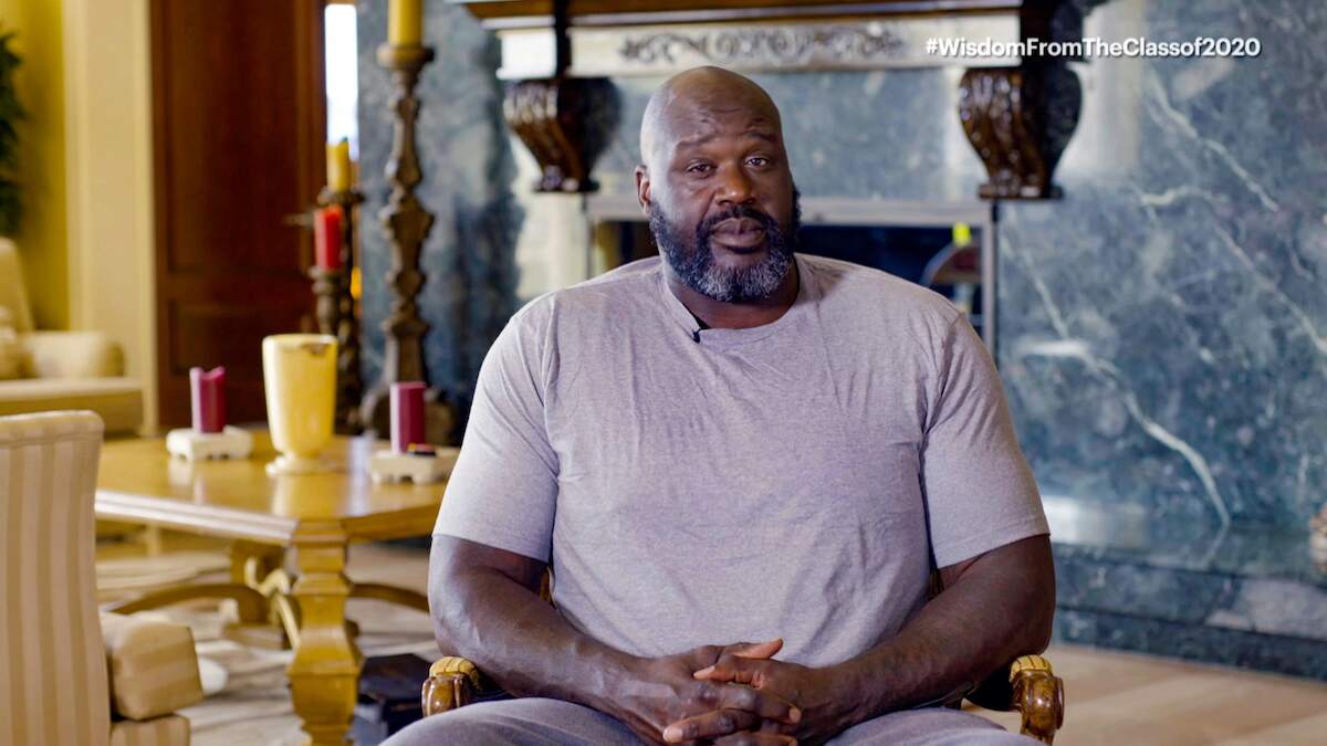 NBA star Shaquille O'Neal films a promo reel