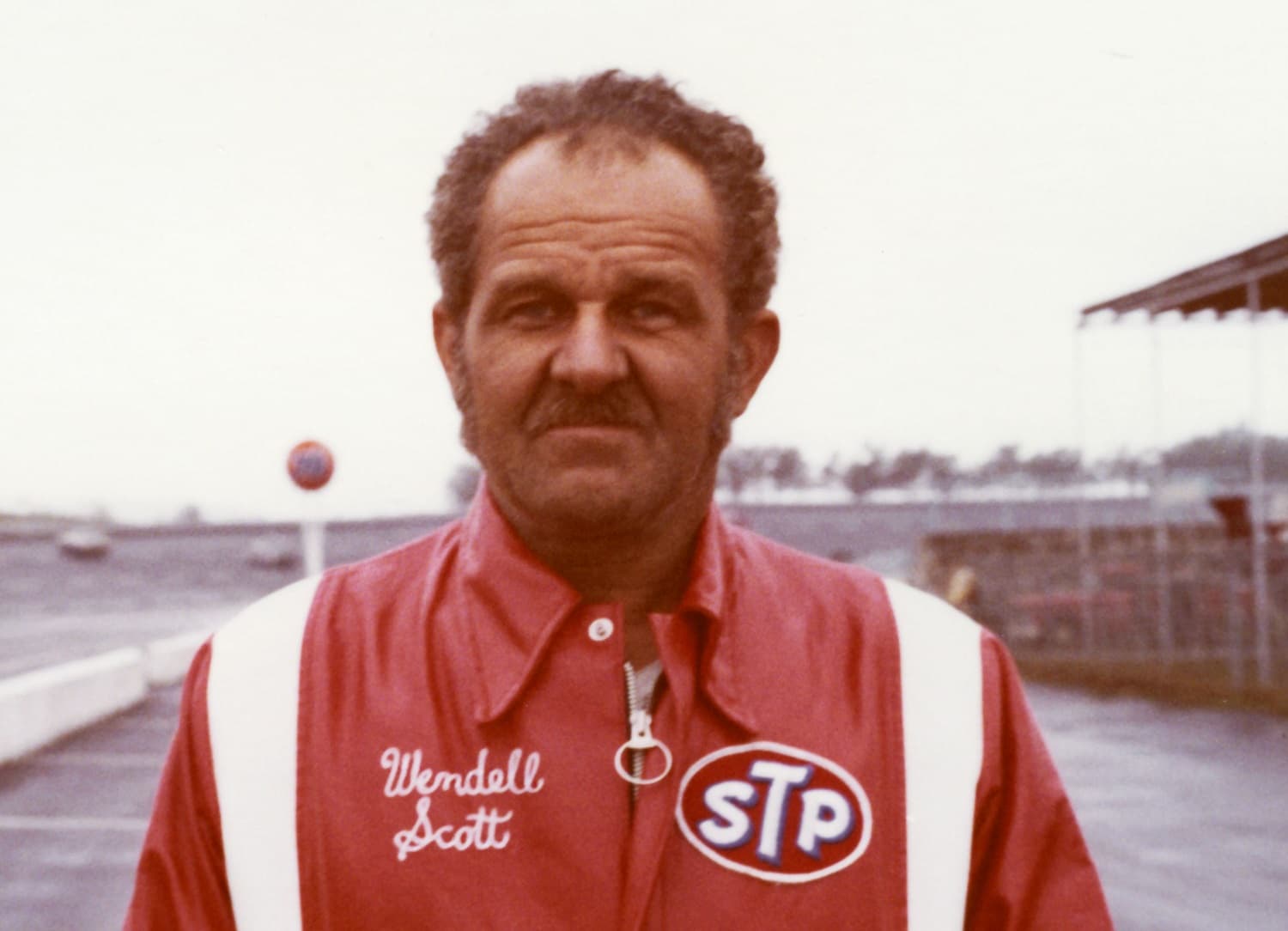 Wendell Scott at Atlanta International Raceway during his final year of competition on the NASCAR Cup circuit.