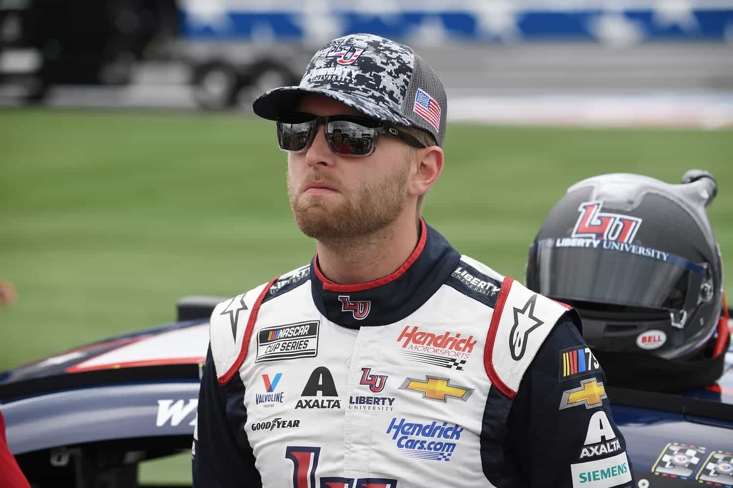 William Byron looks on prior to the NASCAR Cup Series Coca-Cola 600 on May 29, 2023, at Charlotte Motor Speedway.