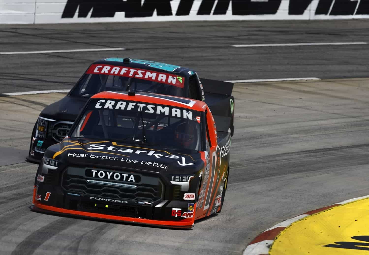 William Sawalich during practice NASCAR Craftsman Truck Series Long John Silver's 200 at Martinsville Speedway on April 14, 2023.