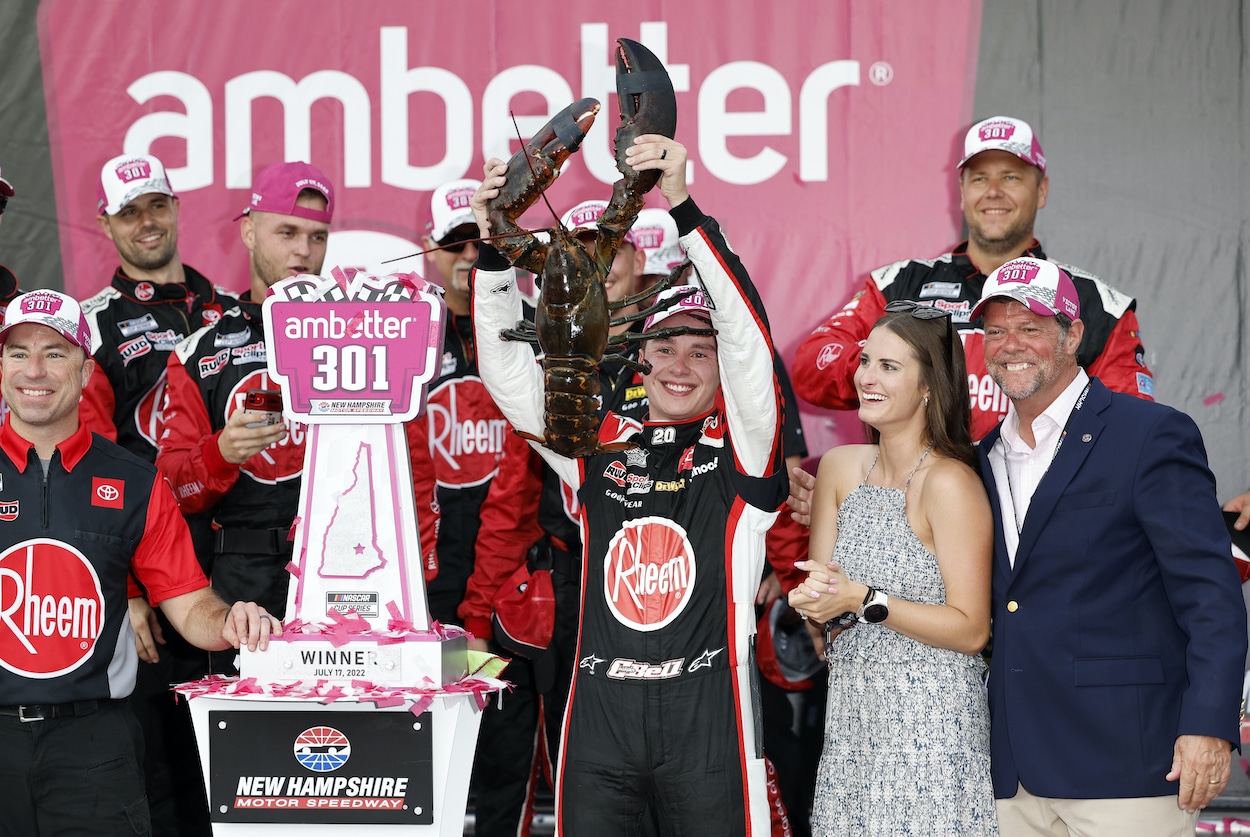 Christopher Bell Holds Lobster