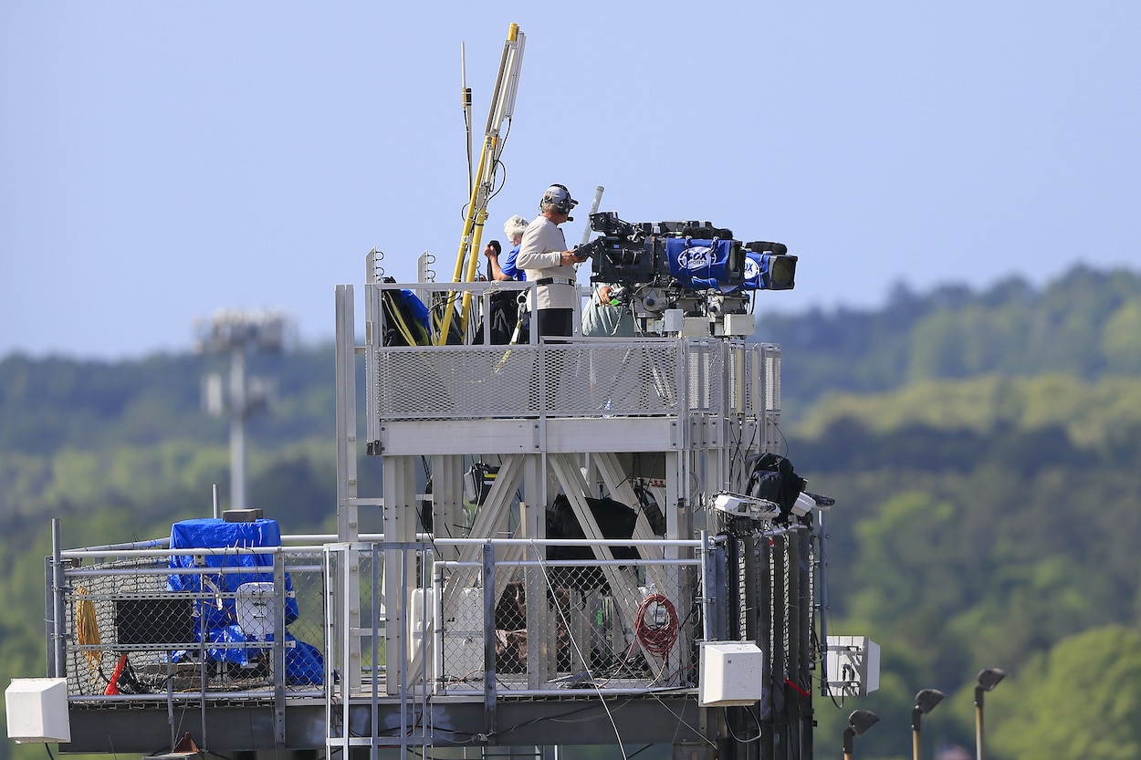 TV Cameras at NASCAR Race