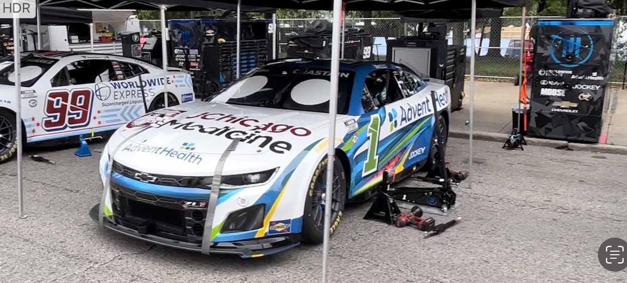 Ross Chastain car at Chicago.