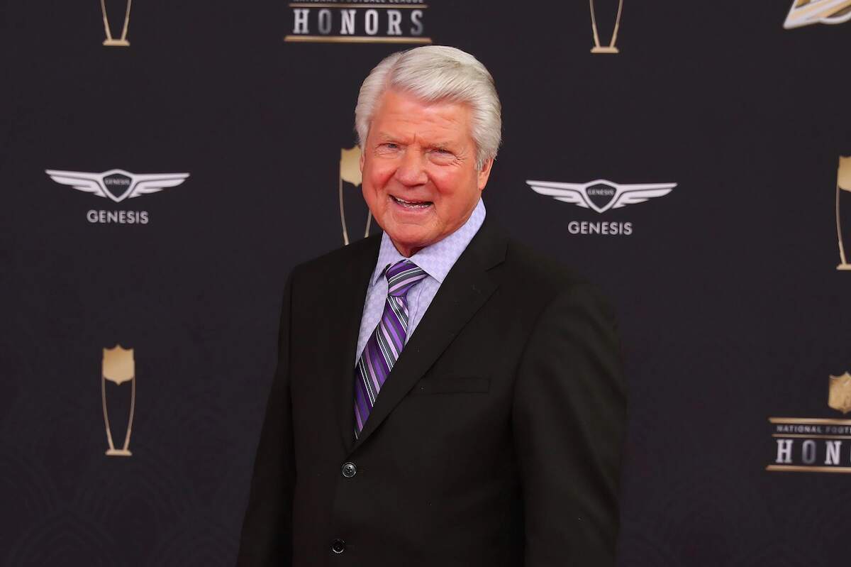 Analyst Jimmy Johnson smiles for the cameras at the NFL Honors media event