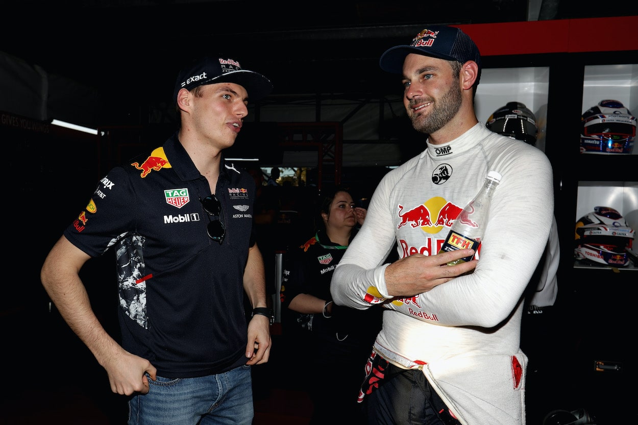 Max Verstappen and Shane van Gisbergen talk