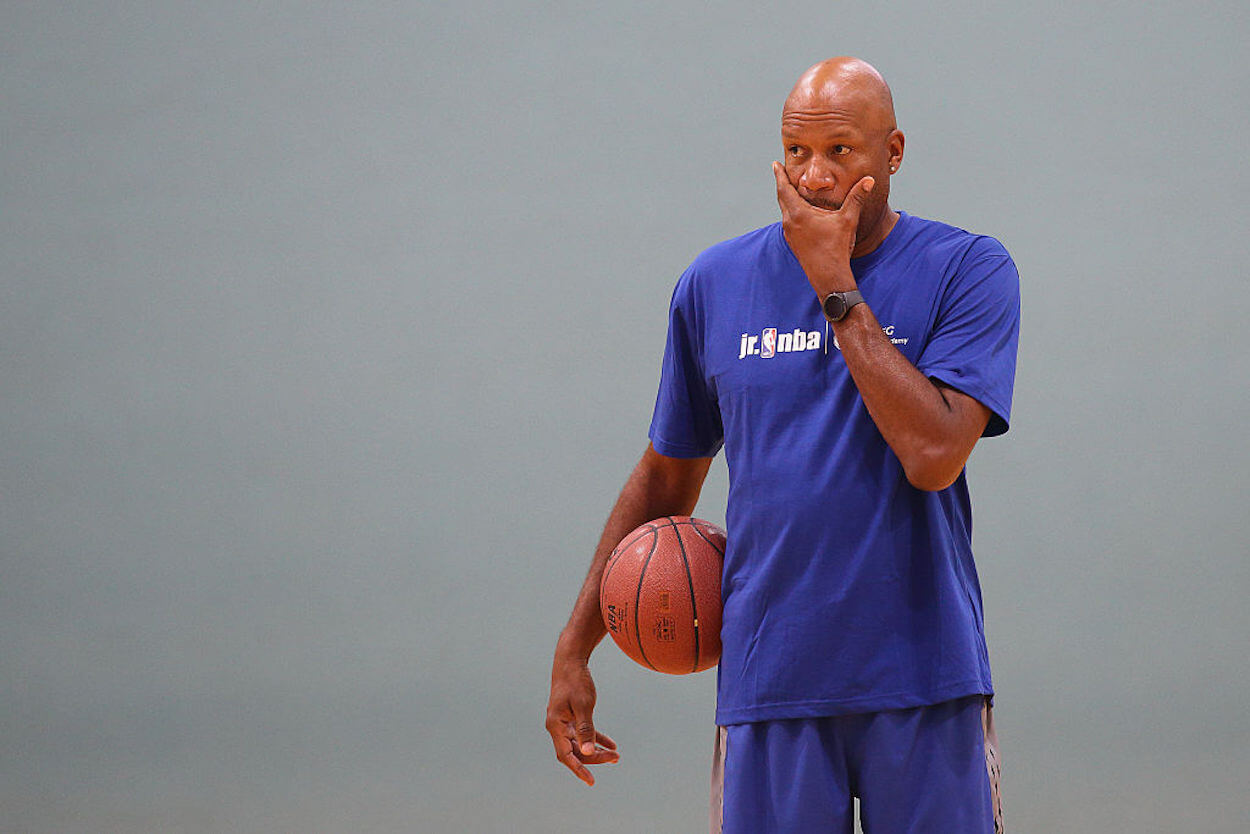 Ron Harper during a Jr. NBA event in Singapore.
