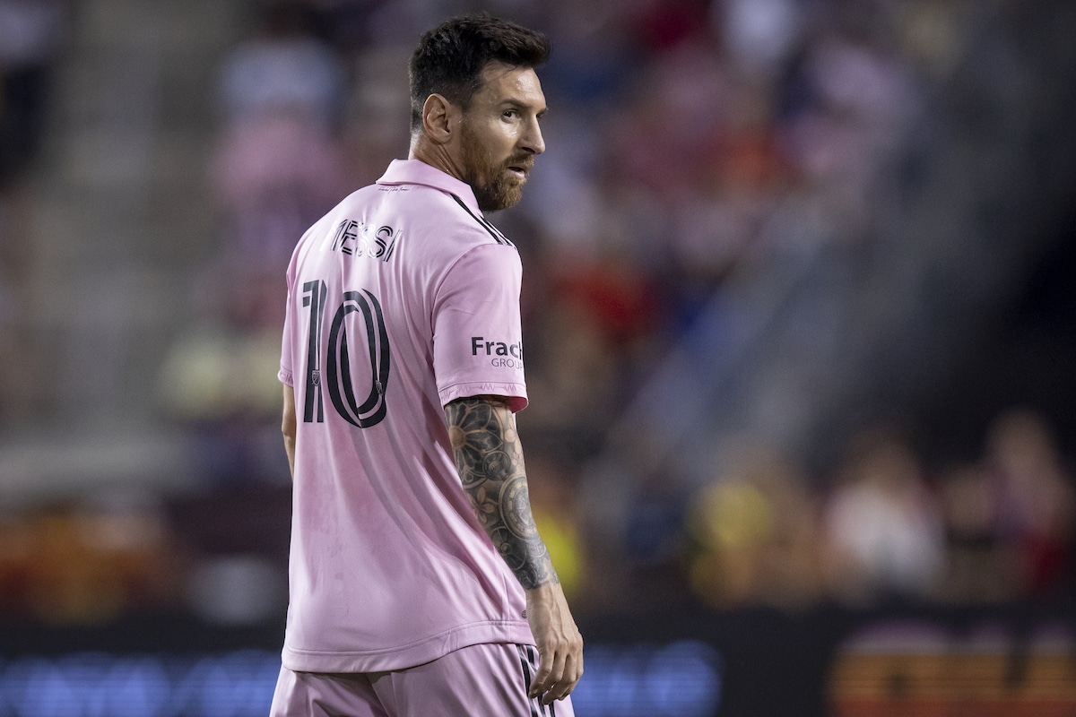 Lionel Messi of Inter Miami looks on.