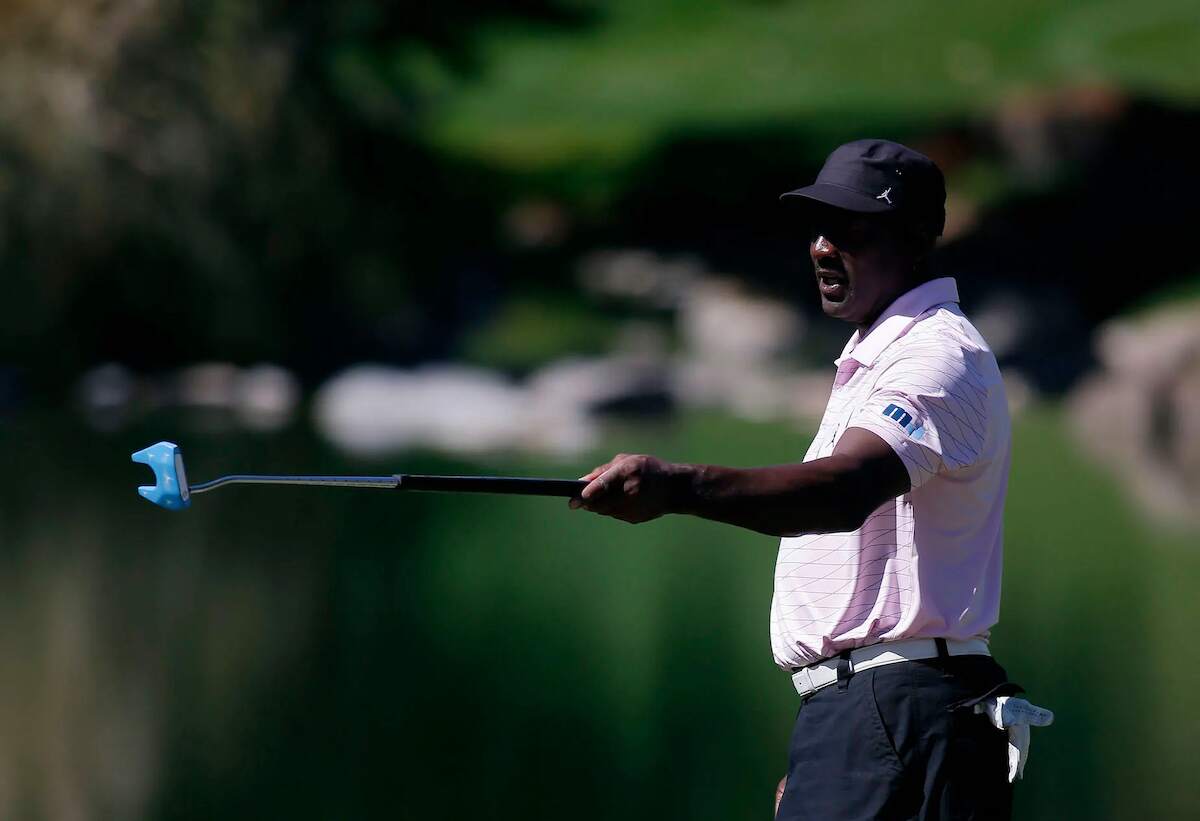 Michael Jordan on the golf course