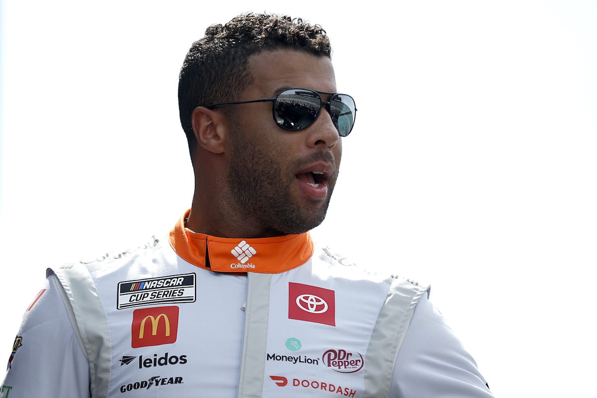 Bubba Wallace before race.