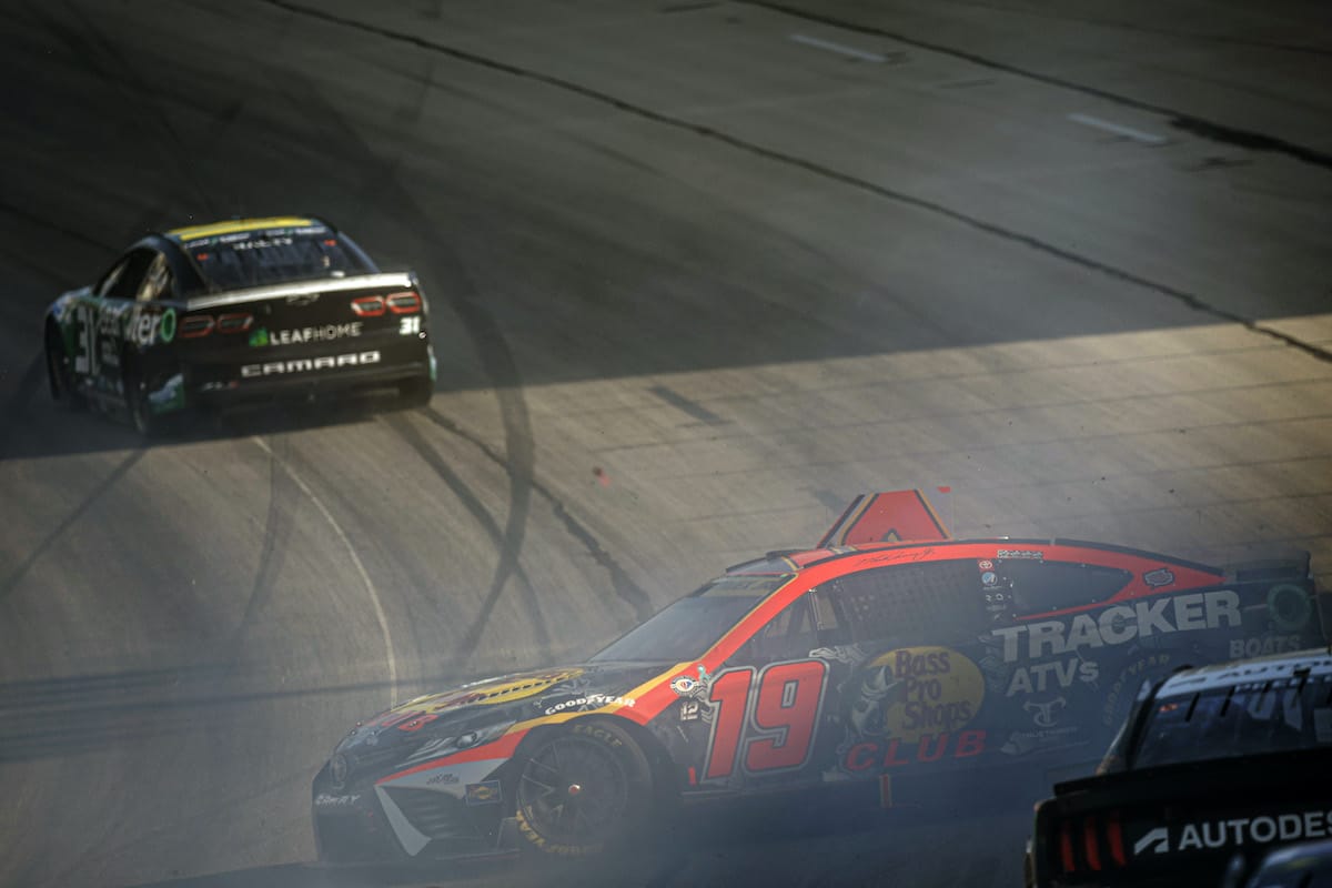 Martin Truex Jr. spins.