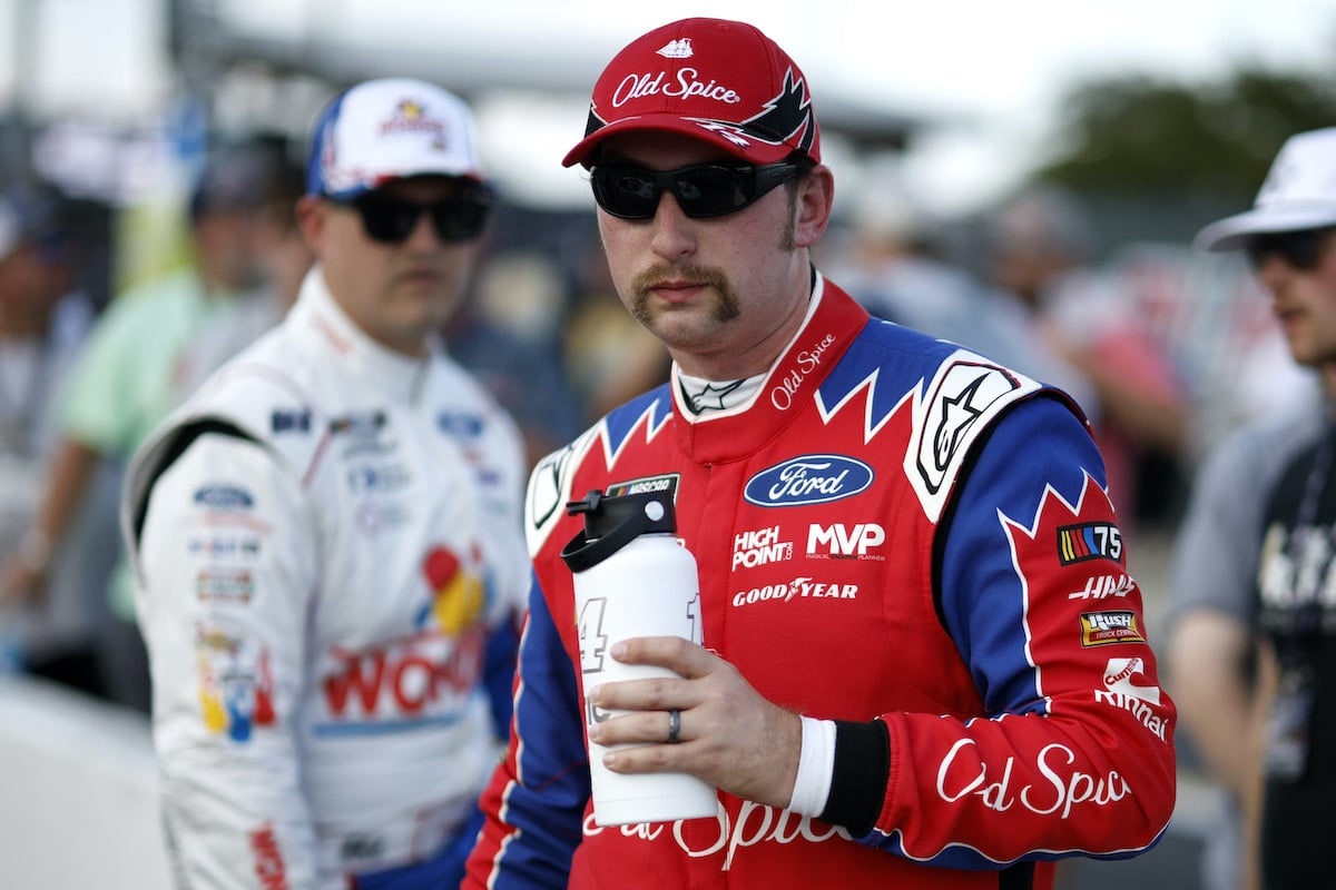 Chase Briscoe and Ryan Preece at Talladega.