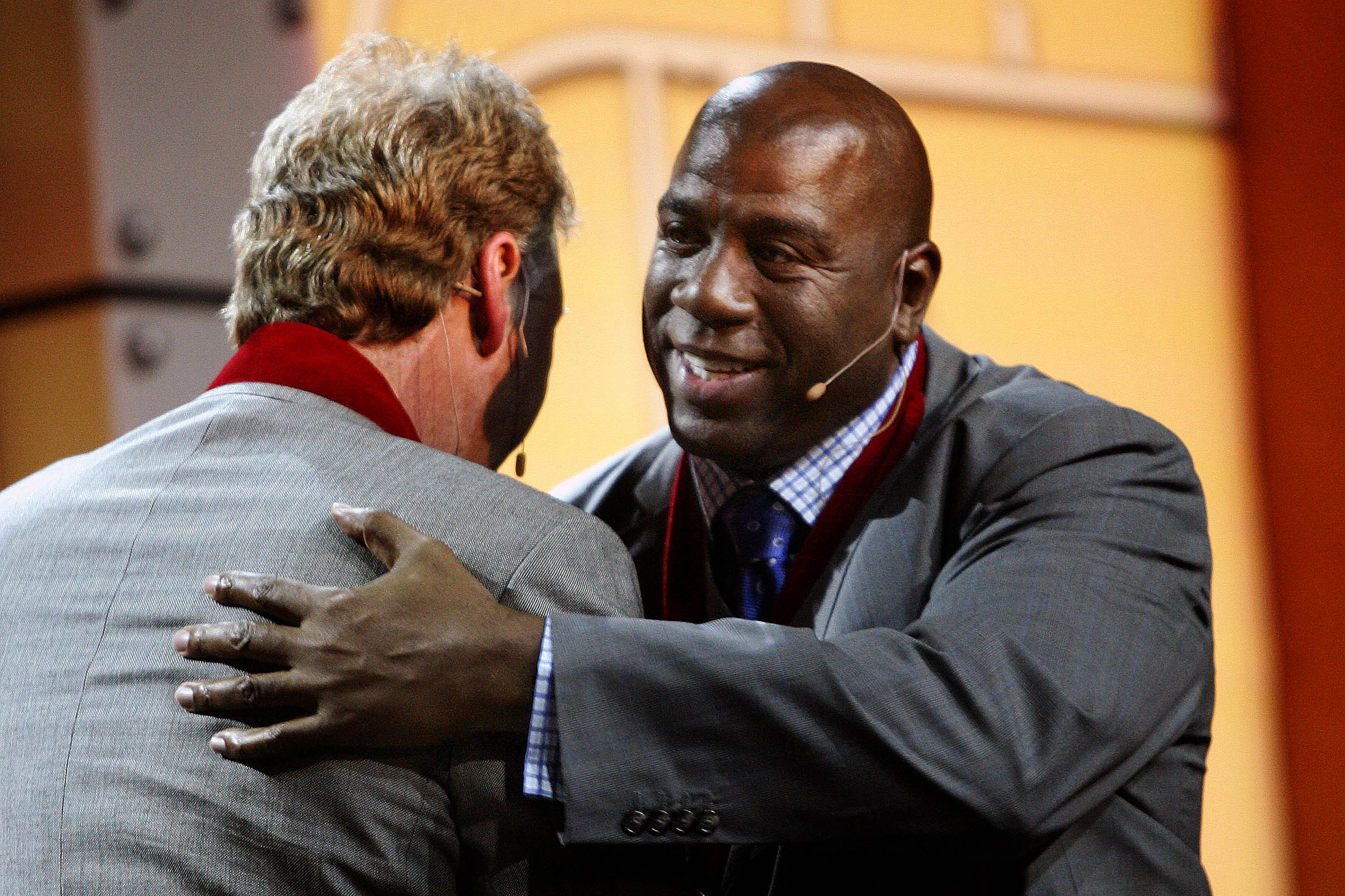 Earvin "Magic" Johnson and Larry Bird were inducted into the National Collegiate Basketball Hall of Fame in 2009.