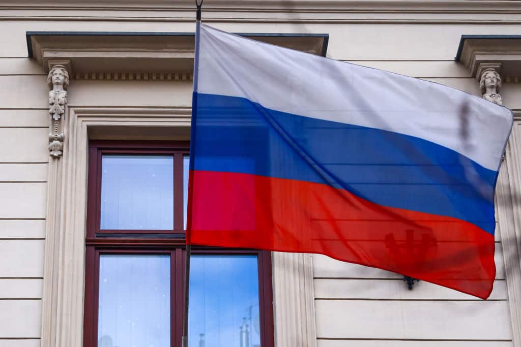 Tribute To Alexei Navalny In Front Of Russian Consulate In Krakow, Poland