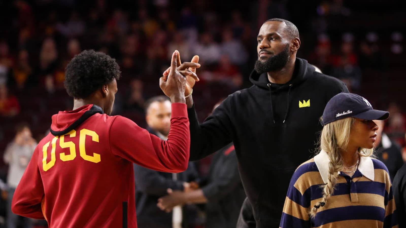 SV LeBron James reacts strongly to ESPN removing Bronny James from the