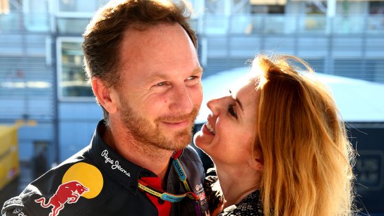 Christian Horner and Geri Halliwell