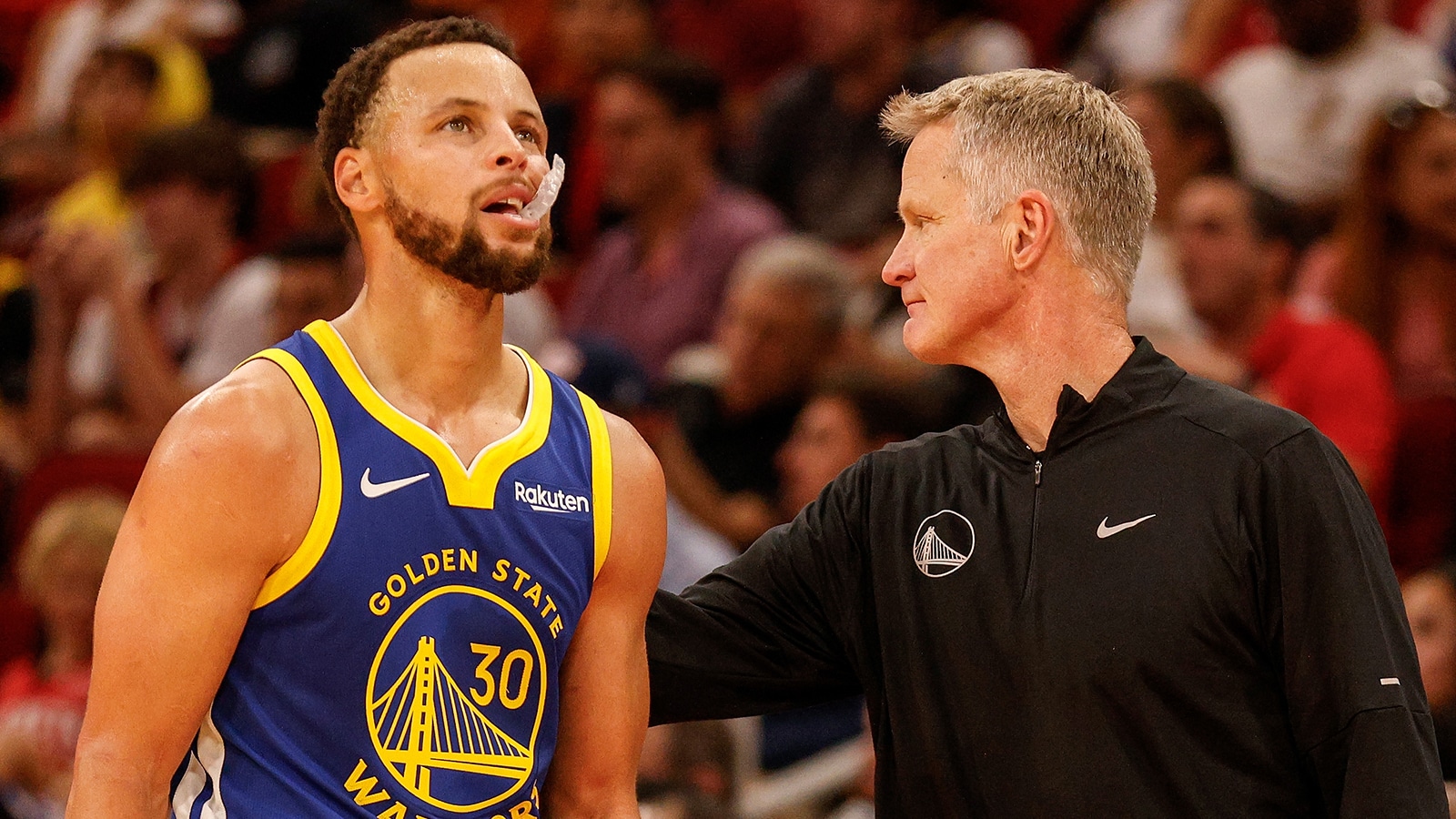 Steph Curry and Steve Kerr