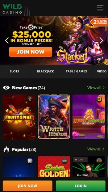 no limit casinos - wild casino mobile casino