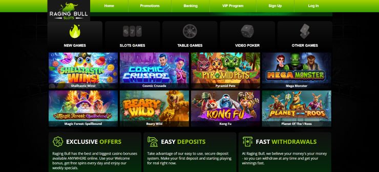 Raging Bull gambling site