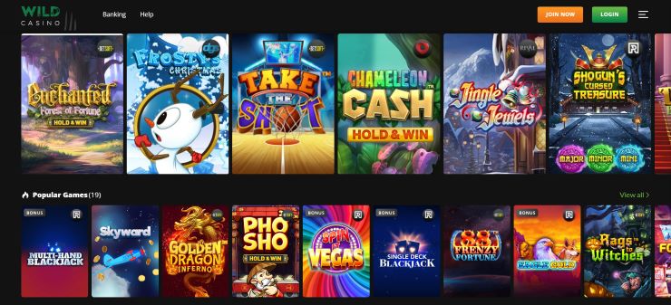 Wild Casino registration process step 1