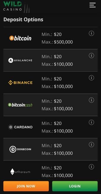 Wild Casino Step 3 Deposit Funds