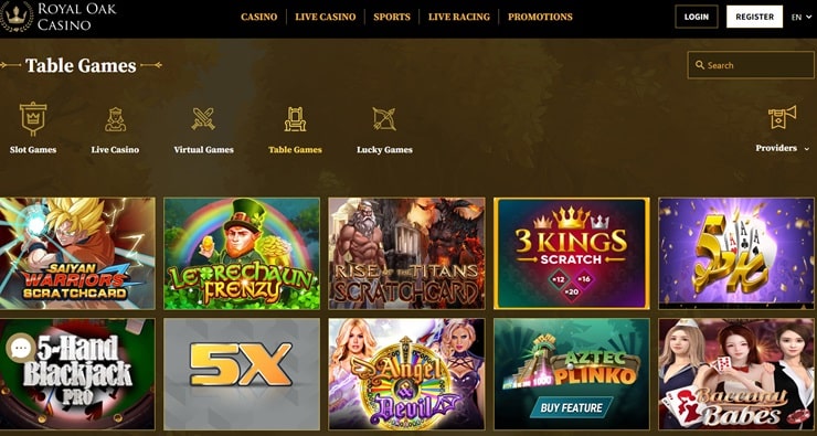 Royal Oak casino fish games gambling site