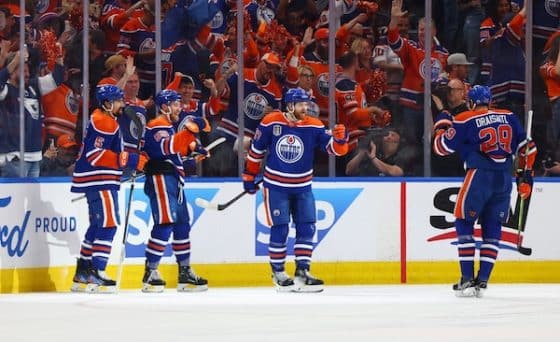 Edmonton Oilers left wing Warren Foegele (37)