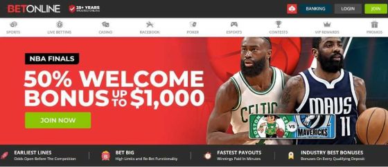 BetOnline - top rated fast payout betting site