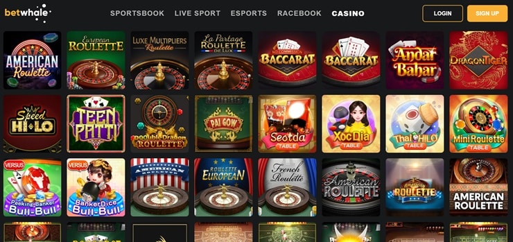 BetWhale - top online casino in Illinois