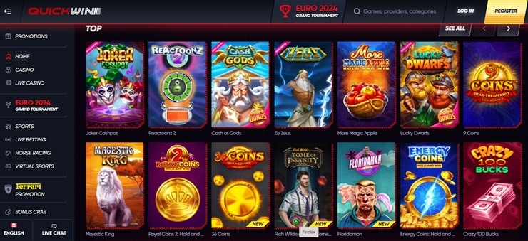 Quick Win - trusted Gigadat casino in Canada